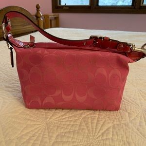 Coach Signature Pink Shoulder Bag